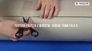 Tektura falista 2 warstw 100cm 15mb fala b