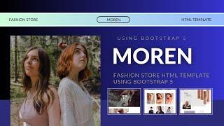 Moren - Fashion Store HTML Template using Bootstrap 5 | Fashion Store Website HTML Template