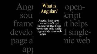 what is Angular? #angular #coding #typescript #html #css #javascript