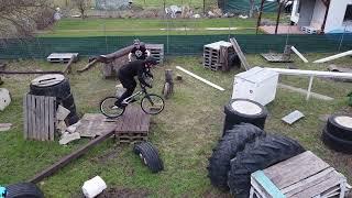 BikeTrial in garden