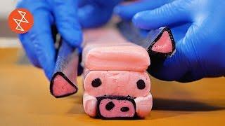 Making Handmade Cute Pig Candy with Artisans at CandyLabs 