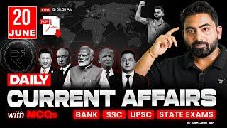20 JUNE 2025 Current Affairs | Daily Current Affairs | RRB PO/Clerk, IBPS PO/Clerk | By Abhijeet Sir