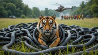 TIGER TRAPPED BY MILLIONS OF SNAKES: UNBELIEVABLE RESCUE MISSION!!