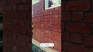 amazing red brick work in village house at #civilengineering#najar #construction #green