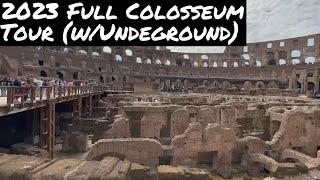 2023 Virtual Tour of the Roman Colosseum (with Underground) - History from Gladiators to Restoration