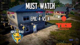 Epic 4 vs 4 Team Queso And Top Esports | Pubg Mobile | PMCO FALL SPLIT