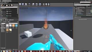 Simple Blueprint - Lantern on a chain sets fire to hay bales