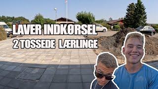 LAVER INDKØRSEL & 2 TOSSEDE LÆRLINGE!