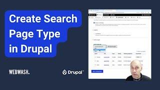 Create Search Page Type in Drupal