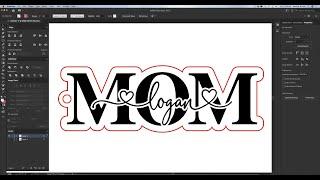 Adobe Illustrator — How to Create a Keychain Design Using Offsets & Knockouts