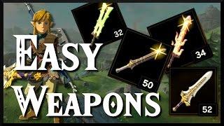 [Zelda Breath of the Wild] Easy Weapon Locations