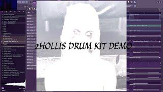 MAKING A 2HOLLIS TRAUMA TYPE BEAT WITH MY 2HOLLIS DRUM KIT (FL STUDIO)