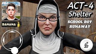 School Boy Runaway Escape Act 4 - Evil Nun Horror Game Full Walkthrough (iOS & Android)