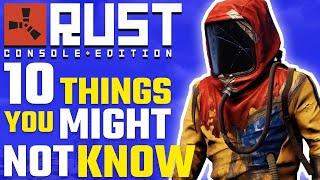 10 Things you MIGHT not know // Rust Console Tips & Tricks