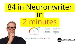 Score 84 in Neuronwriter in 2 minutes with my landing page prompt