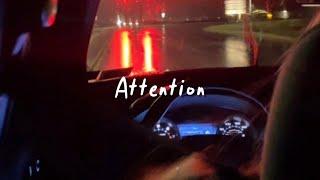 attention (slowed reverb + lyrics)