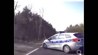 Driver overtaking cars hitting police car #police#car#accident#roadrage