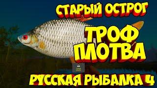 русская рыбалка 4 - Плотва озеро Старый Острог - рр4 фарм Алексей Майоров russian fishing 4