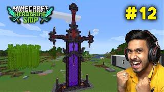 AJJUBHAI BUILD NETHER SWORD PORTAL IN HEROBRINE SMP | MINECRAFT GAMEPLAY #12