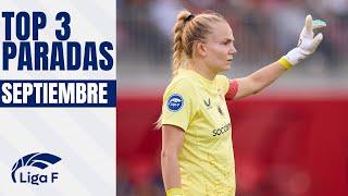 Las 3 MEJORES PARADAS de SEPTIEMBRE | LIGA F