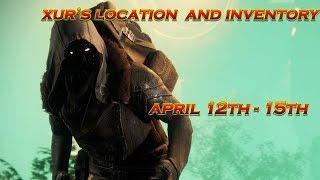 Destiny 2 Xurs location and Inventory April 12th - 15th