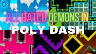 ALL RATED DEMONS IN POLY DASH (from easiest to hardest)