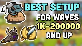 Grow Castle Wave Build (Best Setup all the way to 200,000+ waves)