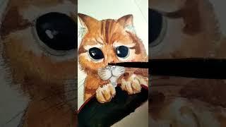 Puss in Boots. Кот в сапогах.Chat Botté #shorts #short #art #sculppaint #drawing