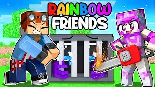 Rescuing PURPLE ROBLOX RAINBOW FRIEND in Minecraft!