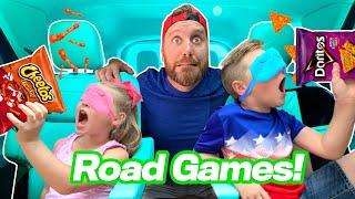 Road Games!!! Blindfolded Chip Challenge to the Beach // K-City Family