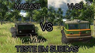 RTHD MAZ-537 VS VL-80 TESTE EM SUBIDAS