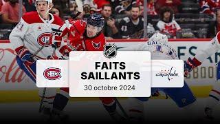 Canadiens vs Capitals 31/10 | Faits saillants