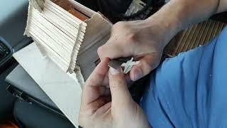 Handmade wodden house in a truck