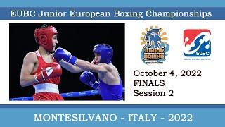 EUBC Junior EBC – MONTESILVANO 2022 – FINALS – 18:00