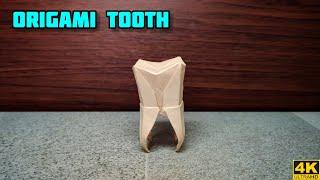 Origami Tooth | Origami tutorial | Paper craft | Magic Folds