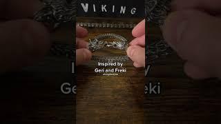 Viking Lifestyles: Norse Bracelet Inspired by Odin's Wolves #shorts