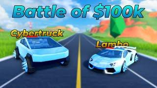 Lamborghini vs Cybertruck: Which is better in Roblox Jailbreak?