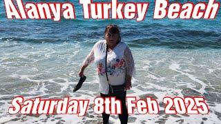 ALANYA TURKEY  BEACH February 2025