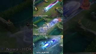 Lux, xavier, Nuwa mobile legends vs honor of kings vs Wildrift #mobilelegends #mlbb #wildrift #hok