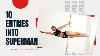 EasyPole - 10 transition into a superman - how to pole dance tutorial