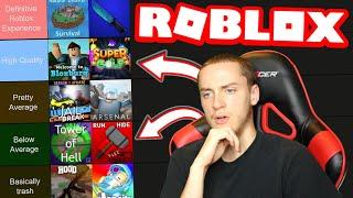 THE BEST ROBLOX GAMES TIER LIST