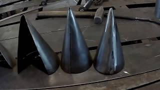 Как сделать конус из металла  (how to make a cone of metal)