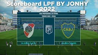 PES 2013 | Scoreboard LPF Liga Argentina 2022 by JONHY