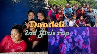 2nd Girls Trip oda DAY 1‍️ | DANDELI la WATER GAMES | KAYAKING | BOATING | GIRLS RAIN DANCE 🪩