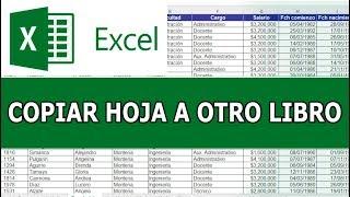 Como copiar hoja de excel  a otro Libro Excel