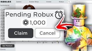 How To Get Pending Robux - Full Guide