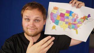 ASMR | Whispering USA  States and Capitals to Help YOU Sleep