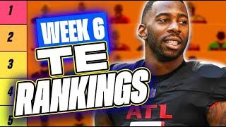  NEW Top 15 TE RANKINGS for Week 6 Fantasy Football  | Fantasy Football Rankings