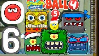 Red Ball 4 Bob Esponja 5-(Gameplay 6)-Todos Los Jefes-All Bosses-