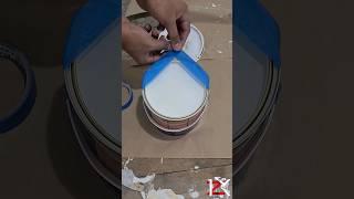 How to easily pour paint #pourpaint #howtopaint  #painttape #painting  #howtopourpaint #fastpainting